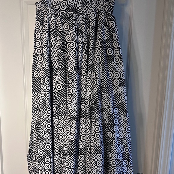 Advance Apparel Checkered African print convertible skirt-free size - Picture 2 of 3